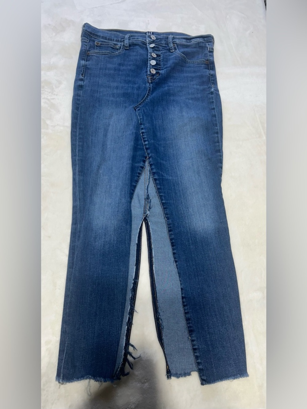 GAP High-Rise Split Front Denim Skirt